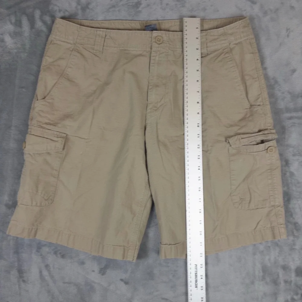 The North Face Rainier Surplus Shorts Mens 36 Khaki Tan Cargo Ripstop Hiking